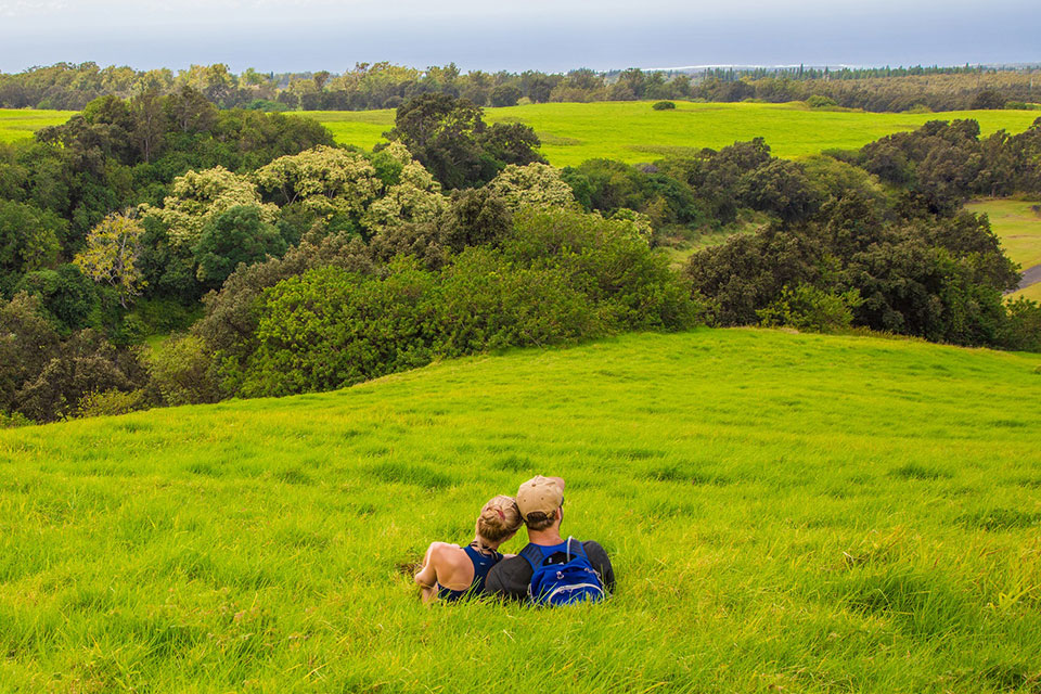 Couple at Pu‘u o Lokuana in Kahuku