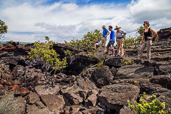 NPS Volunteer Ruth Levin leads the People & Land of Kahuku hike