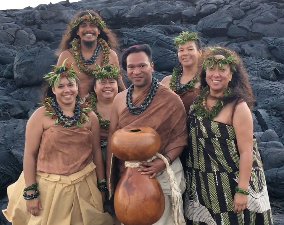 Hālau Hula o Akaunu & Kumu Hula Manaikalani Kalua in Hawai‘i Volcanoes National Park