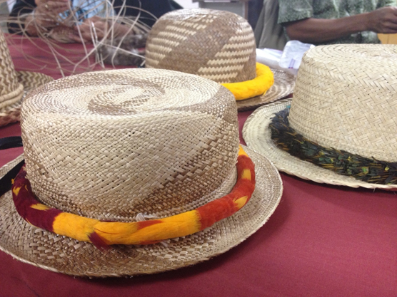 Lehua Domingo's lauhala hats