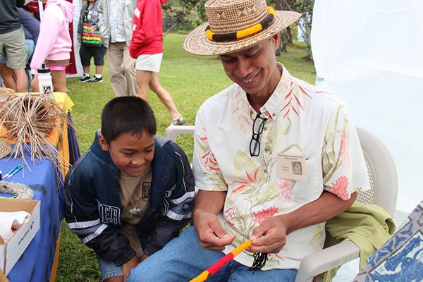 Lei Hulu artist Kilohana Domingo