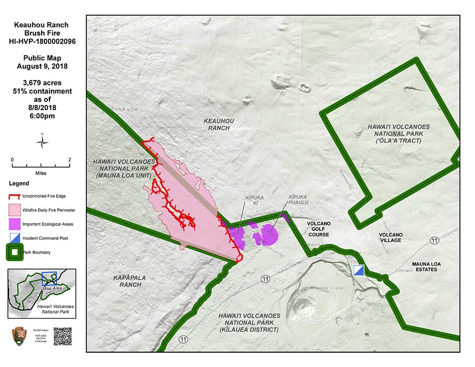 Keauhou Ranch Brush Fire