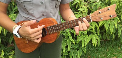 Ranger strumming ‘ukulele