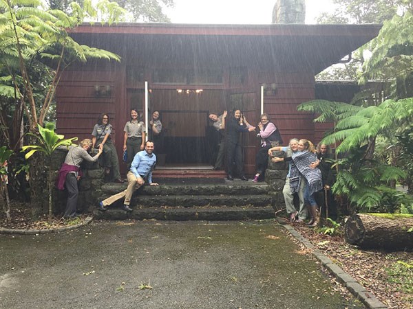 Embracing the new museum -- the former 1932 Administration Building and formerly a lodging facility called the ‘Ōhi‘a Wing will soon be a new park museum