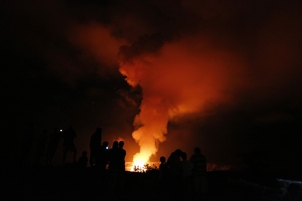 Glow from Halema‘uma‘u