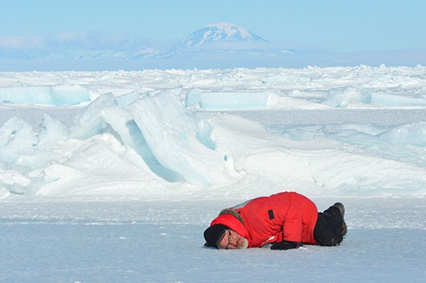 Composer Glenn McClure in Antarctica Composer Glenn McClure in Antarctica