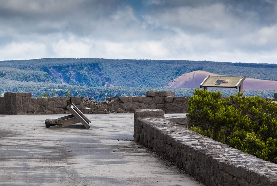 Jaggar Museum Overlook damage