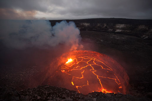 lava lake in Halema'uma'u