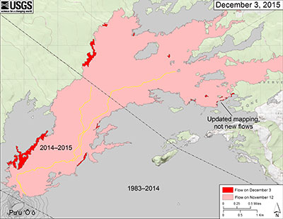 Large scale lava flow map