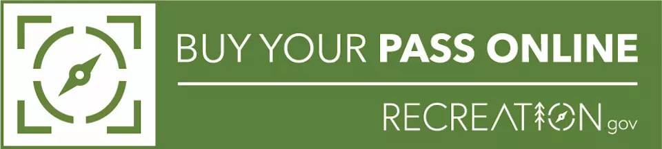 Buy your pass online banner for recreation.gov