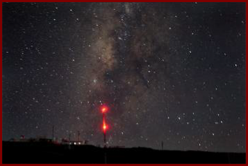 Center of Our Galaxy over Weather Observatory