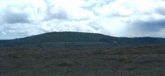 Kane Nui O Hamo, a shield truncated by the crater