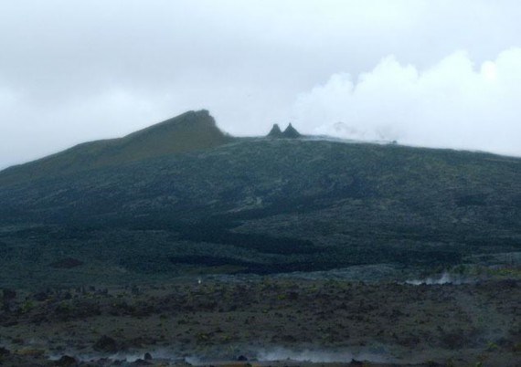 The closest view we could get of Pu‘u O‘o