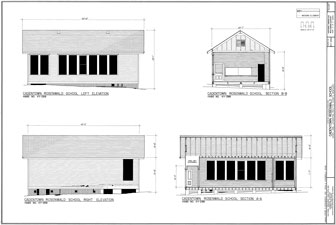 HABS drawing of school