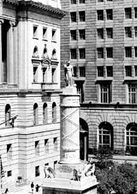 Monument Square and the Battle Monument