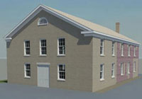Architects rendering of future Wesleyan Chapel. Photo courtesy of Women's Rights National Historic Park