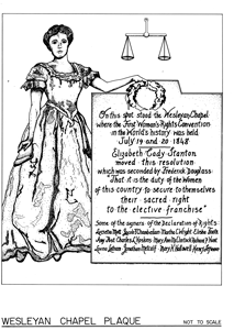 HABS drawing of Wesleyan Chapel plaque