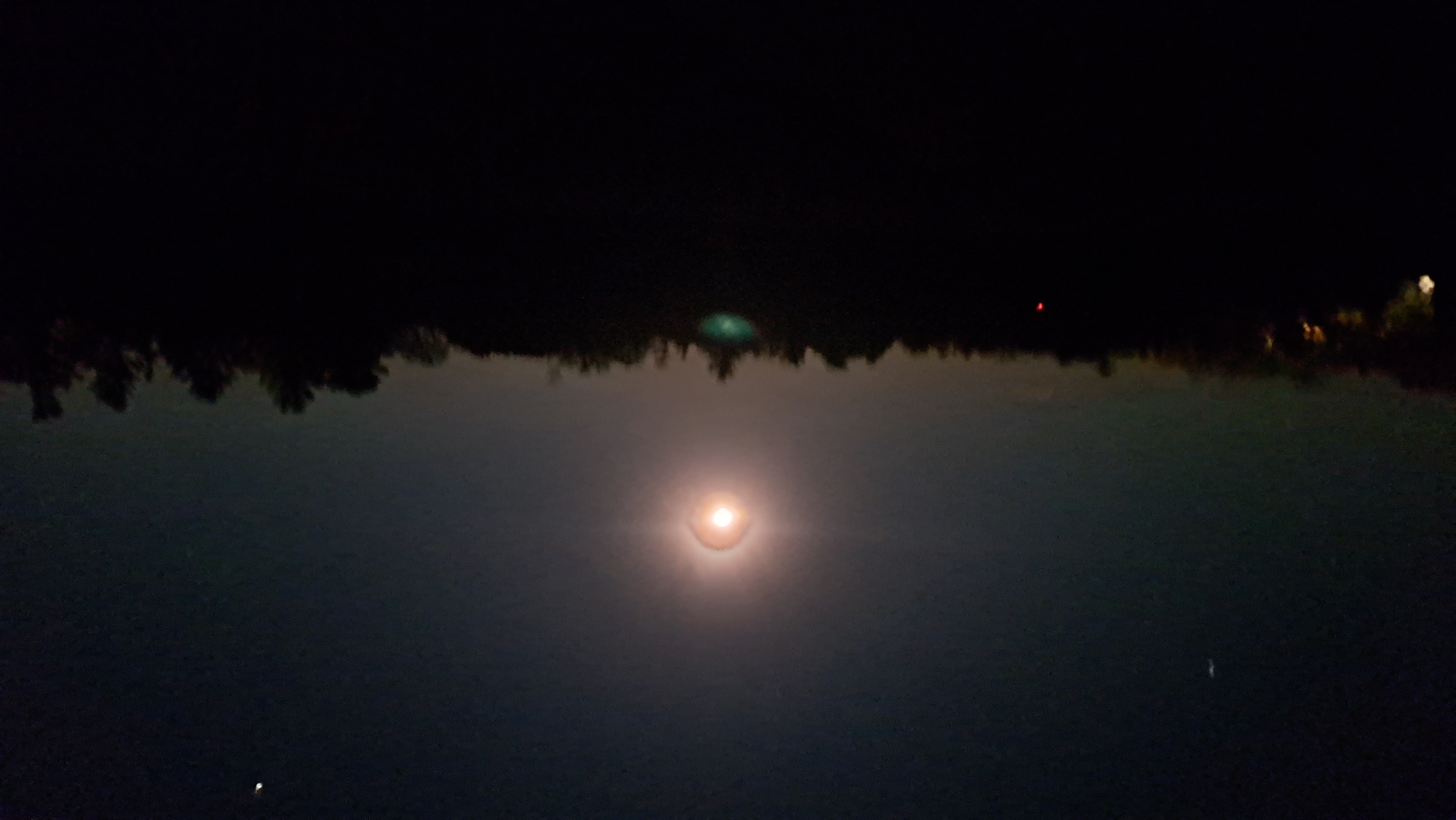 The moon rises over the prairie at Herbert Hoover NHS.