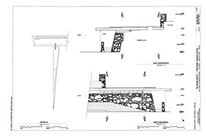 HABS drawing of the Original Dining Room at Taliesin West