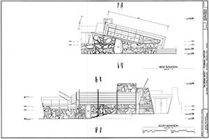 HABS drawing of the Formal Office at Taliesin West