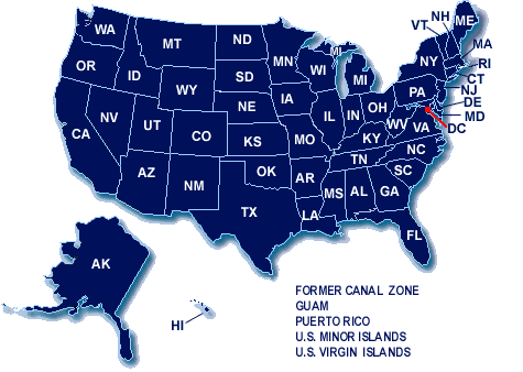 Map of the United States Map of the United States