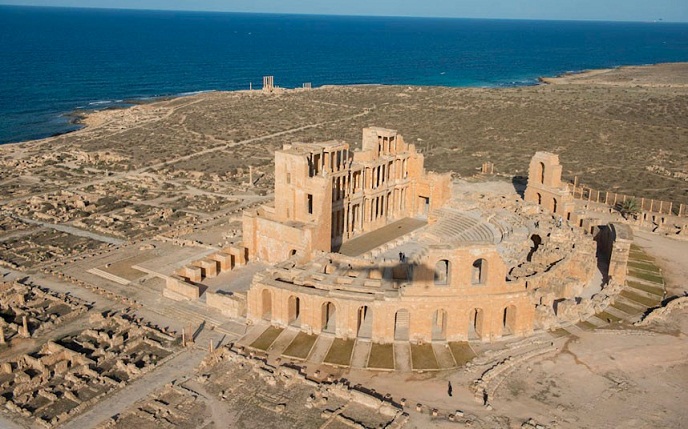 Leptis-theatre, Roman ruins in Lybia