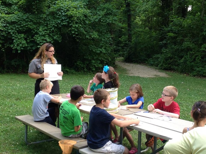 Ranger Brandi with Arts Afire kids