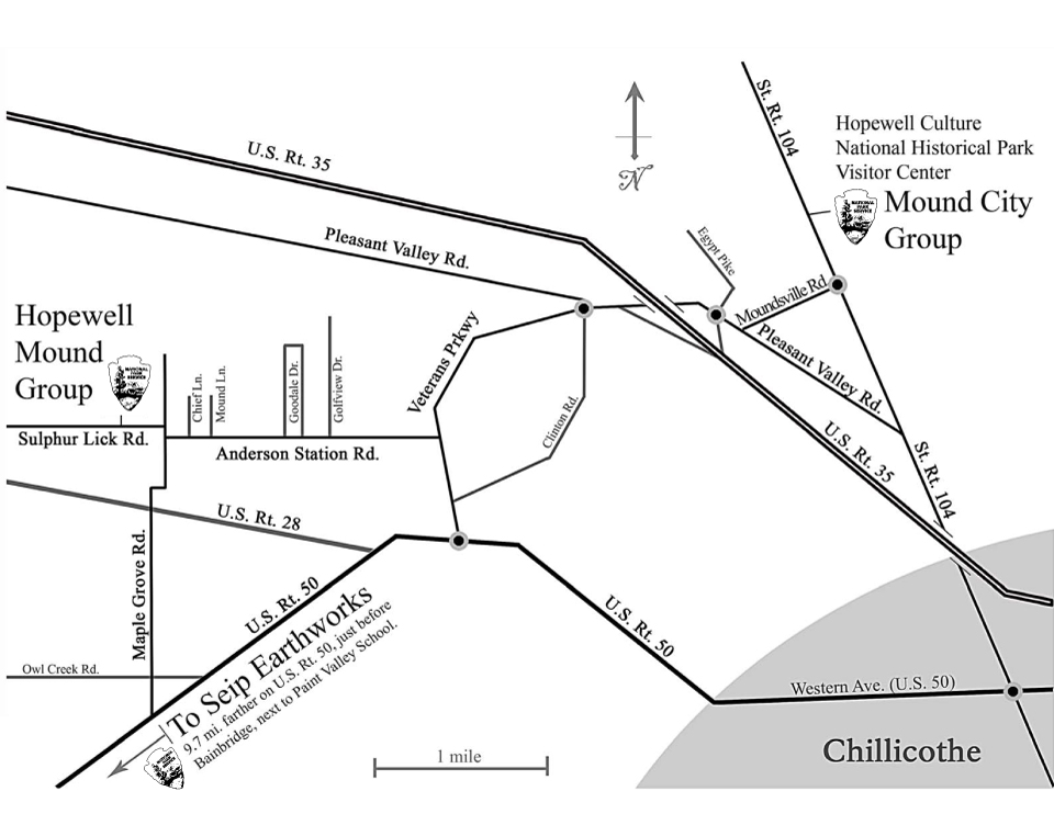 Maps Hopewell Culture National Historical Park (U.S. National Park