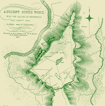 Spruce Hill Squier & Davis map, ca 1846