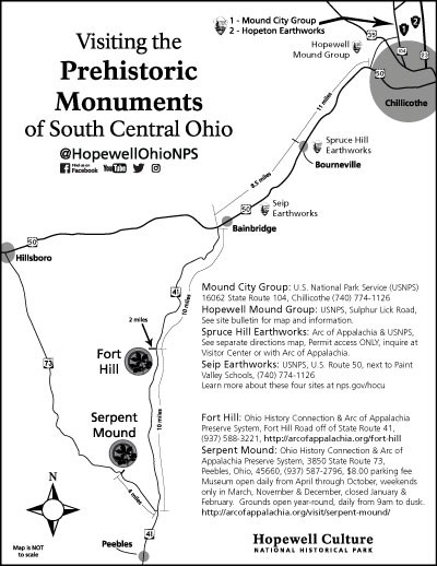 An aerial map showing park grounds and surrounding area