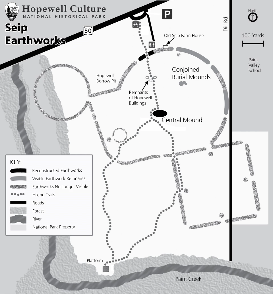 Seip-Map-NEW A map showing the details of the grounds at Seip Earthworks