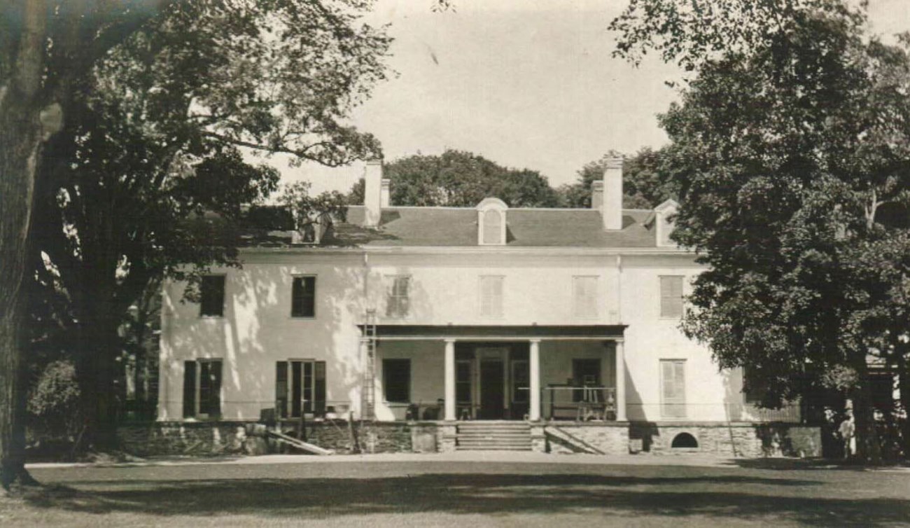 A large house under construction