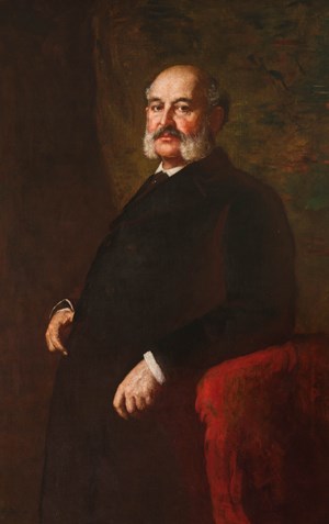 A three-quarter pose portrait of Franklin Hughes Delano