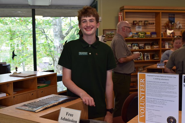 Visitor Services Volunteer at the Visitor Center