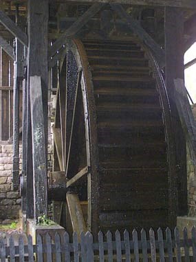 Hopewell's current waterwheel running.
