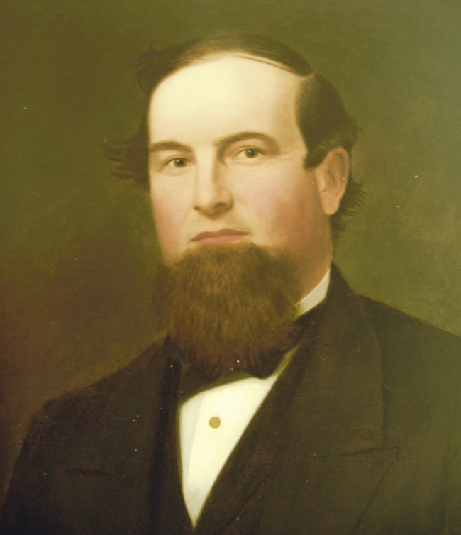 Painting of Charles M. Clingan, ironmaster at Hopewell Furnace