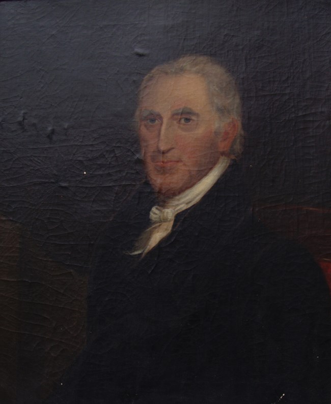Painting of Daniel Buckley, owner of Hopewell Furnace