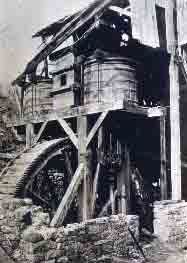 Historic image of the waterwheel. Historic image of the waterwheel.