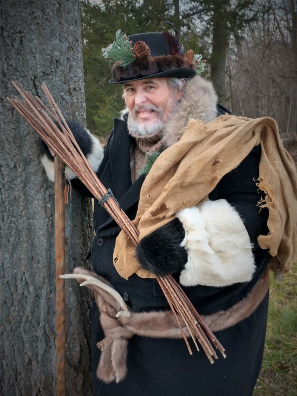 Belsnickel Man dressed as Belsnickel character
