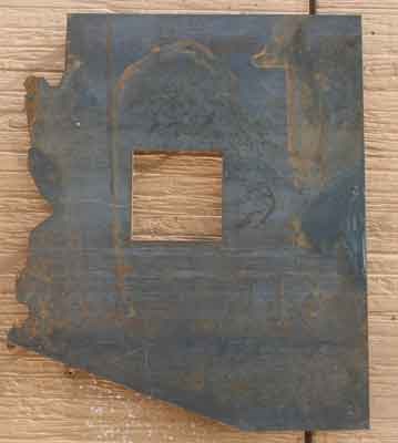 Arizona with a cutout showing the amount of homesteaded land