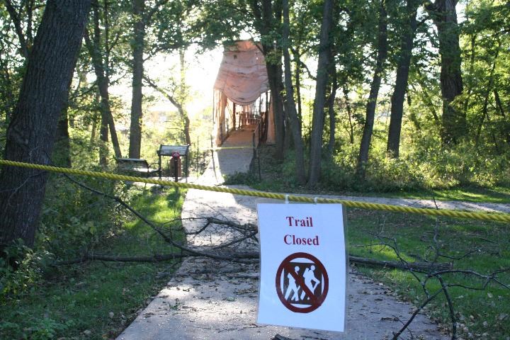Cub Creek Bridge temporarily closed. Cub Creek Bridge temporarily closed.
