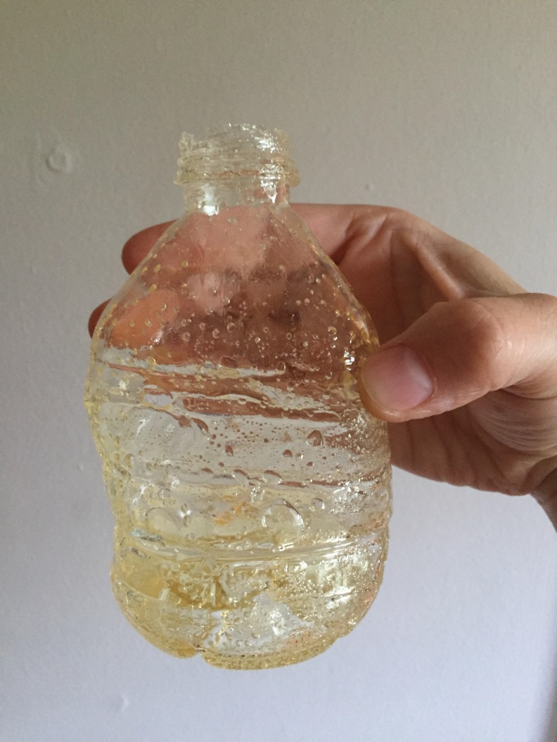 Cast sugar water bottle – an example of the work Casey Whittier will be sharing during her time as an Artist in Residence at Homestead National Monument of America.