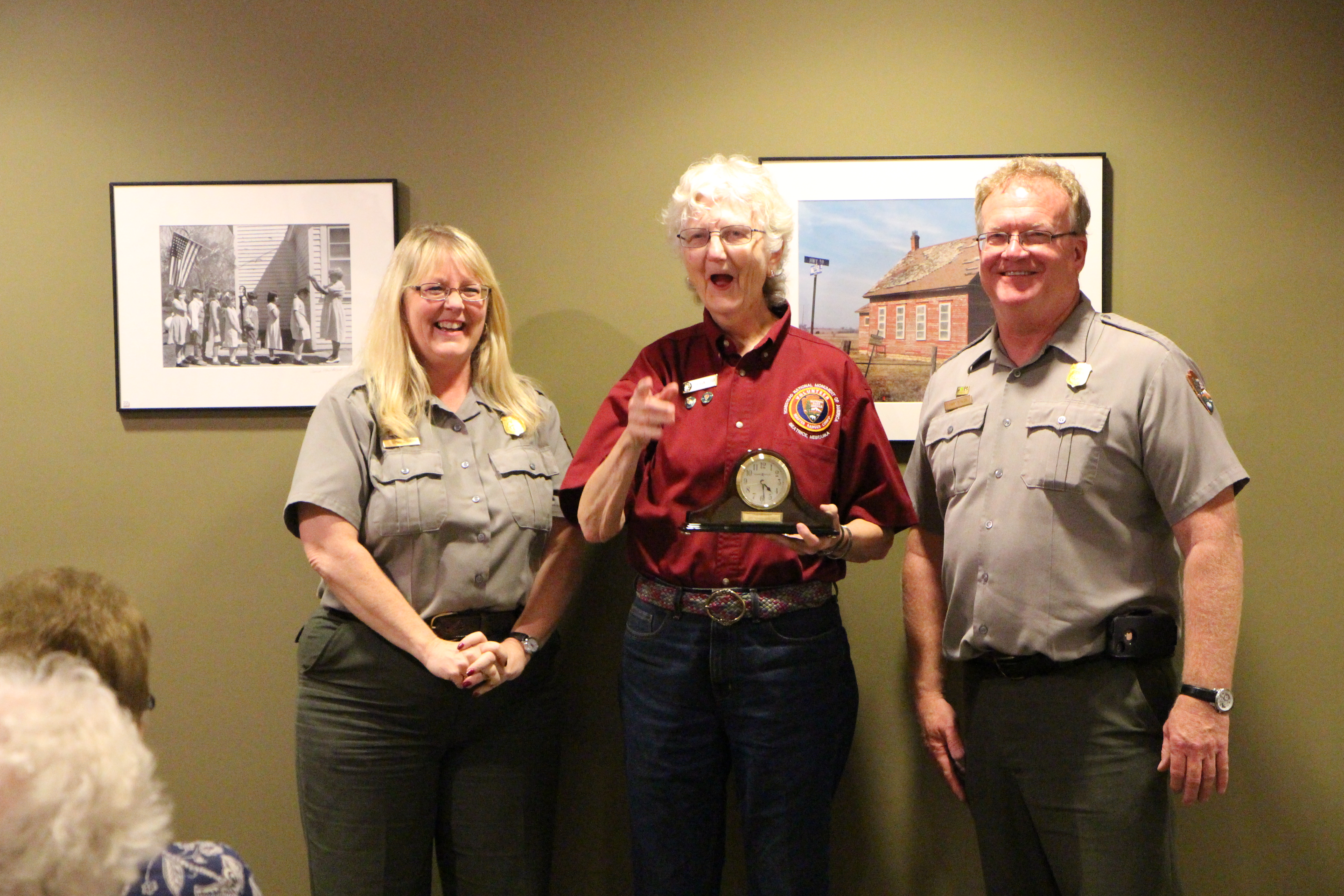 Catherine Berger Awarded Volunteer of the Year for 2015 at Homestead National Monument of America