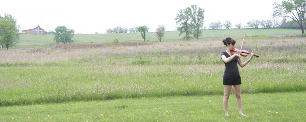 fiddling prairie scene fiddling prairie scene