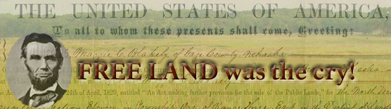 FREE LAND was the cry FREE LAND was the cry