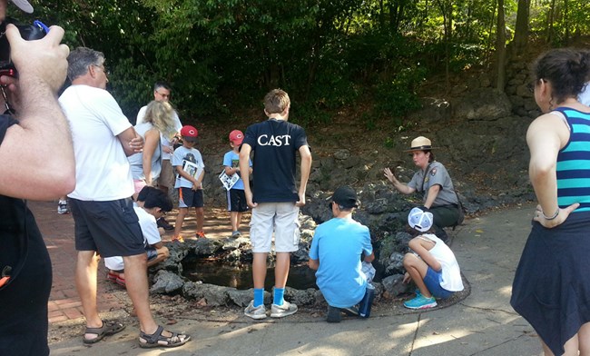 Tour Group at Display Spring