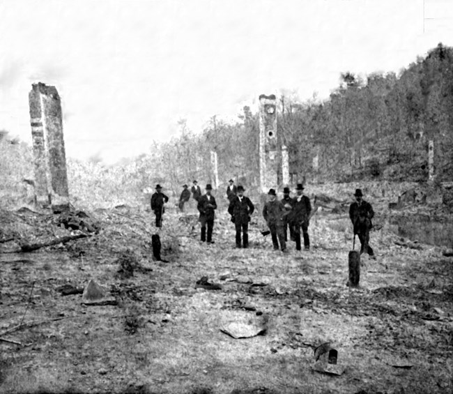 Downtown Hot Springs after 1878 fire