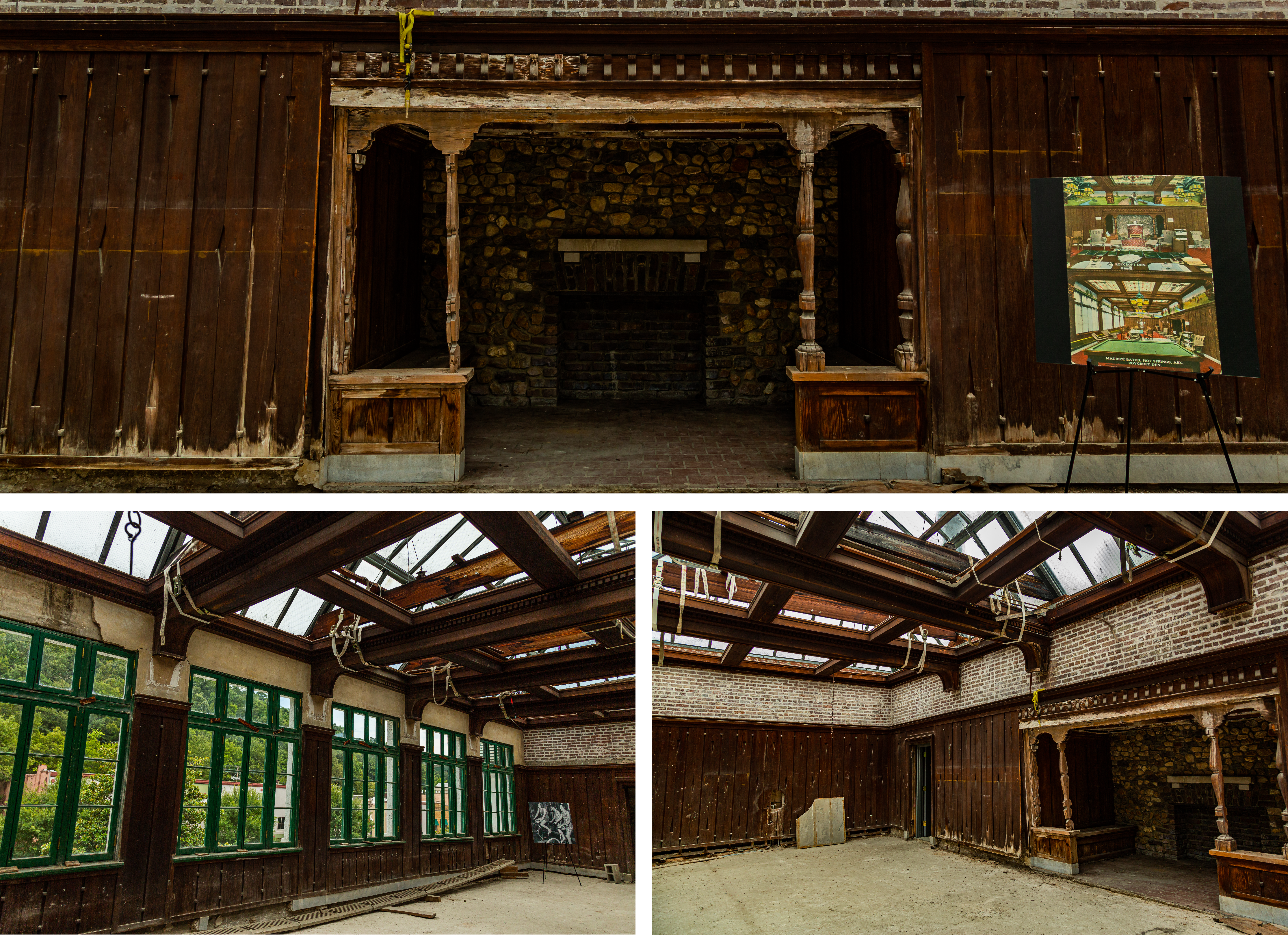 The top middle floor of the Maurice Bathhouse, with its wide windows was a favorite spot for the men to hang out after a refreshing bath