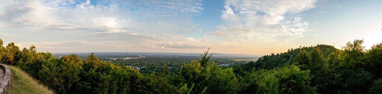 West Mountain Sundown West Mountain overlook during sunset