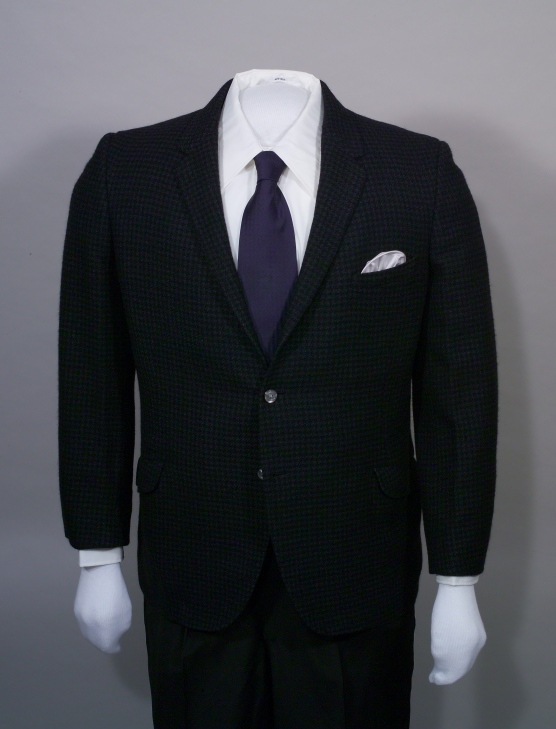 Blue and black houndstooth suit, HSTR 20577